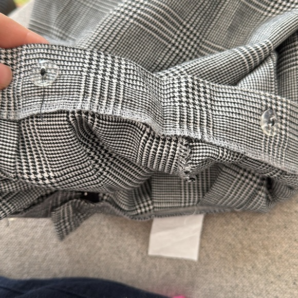 VINTAGE BLACK & WHITE Houndstooth CHECKED PLEATED ACADEMIA SKIRT - XS - Picture 16 of 16